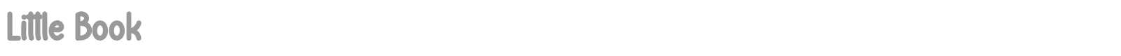 Little Book font preview